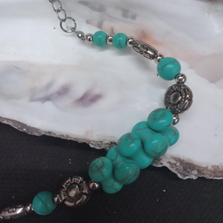 Браслет, бирюза