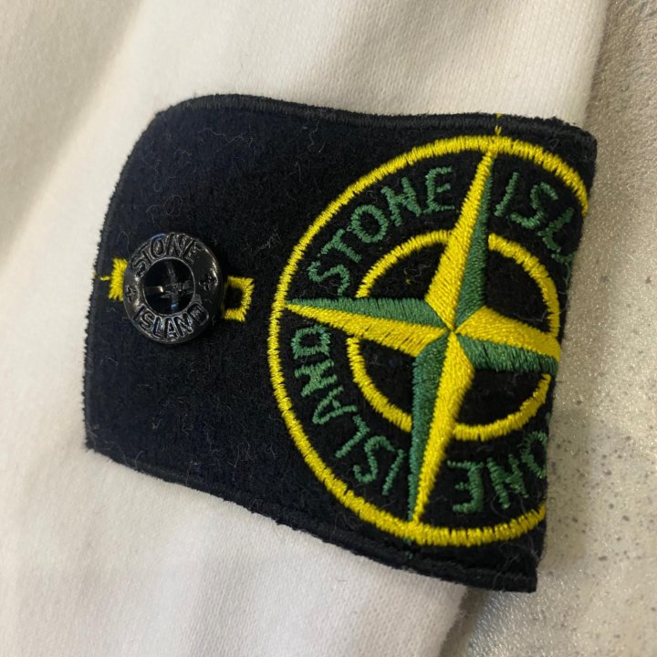 Толстовка Худи Stone Island белая S-XL