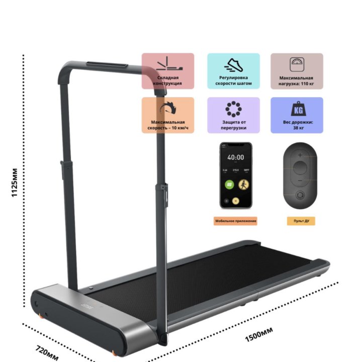 ПРОДАМ БЕГОВУЮ ДОРОЖКУ WALKING PAD R1 САМОВЫВОЗ