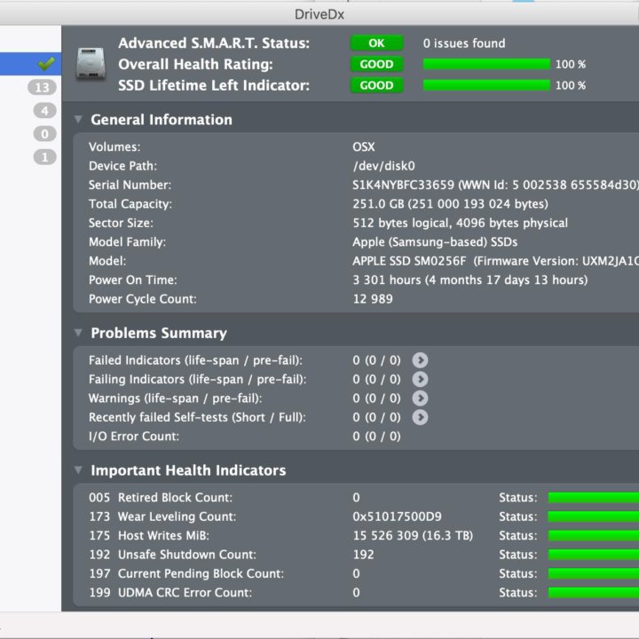 SSD 256GB для MacBook Pro, AIR 2013-2015