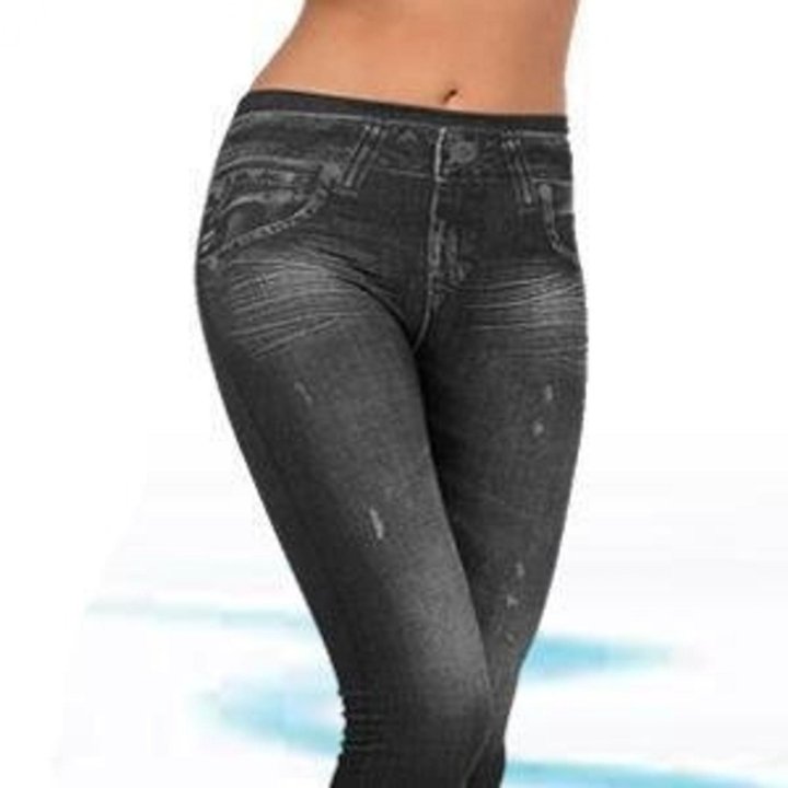 Леджинсы - Слим джеггинсы (Slim Jeggings), черные,