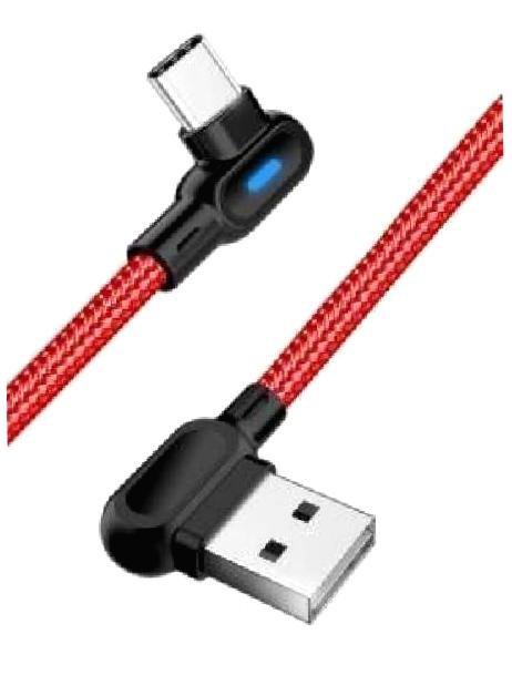 Угловой USB-кабель для зарядки телефонов с Type C-