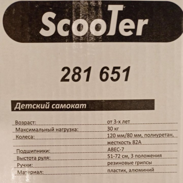 Самокат ScooTer Раш Экшен