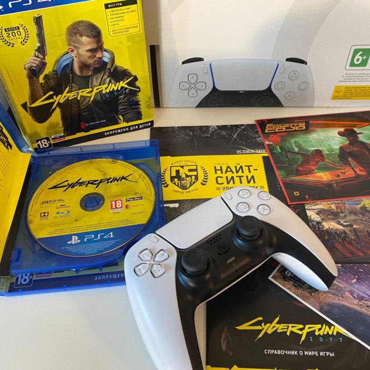 Sony Playstation 5 (PS5) с дисководом + Cyberpunk купить в Москве, цена ...