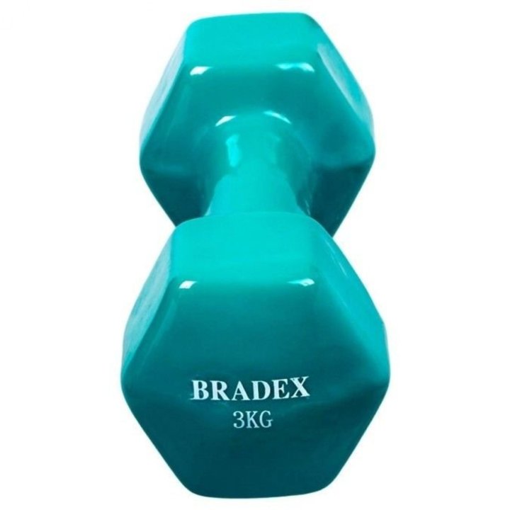 Гантель неразборная BRADEX SF 0536 3 кг голубой