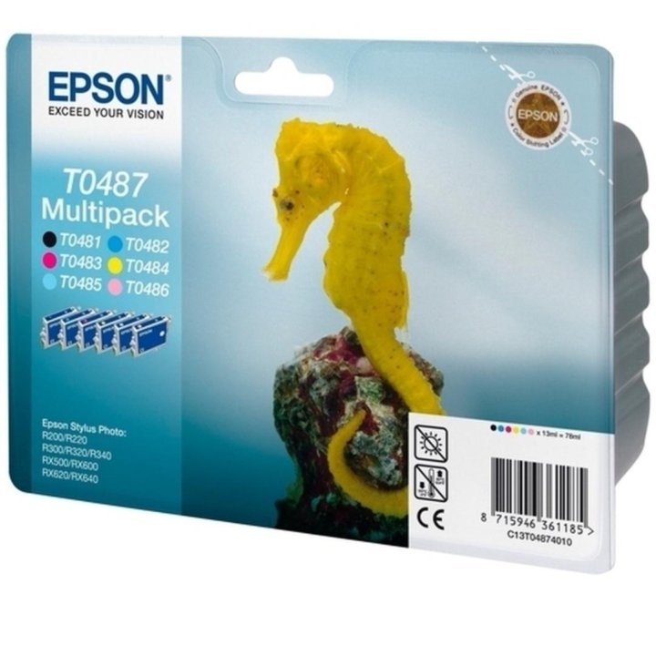 Картридж Epson T0487, 6 цветов. Новый