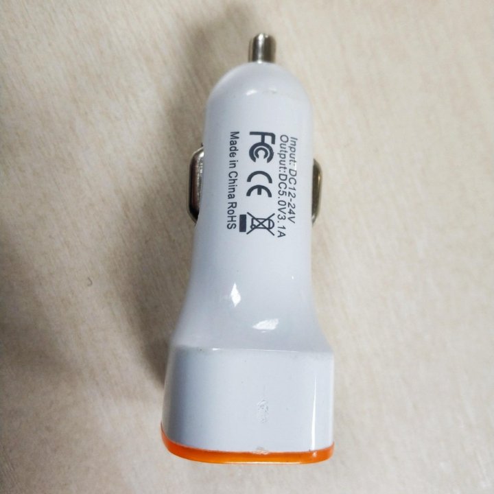 Автомобильный адаптер DC 12-24V to 5V 2 USB на 3.1