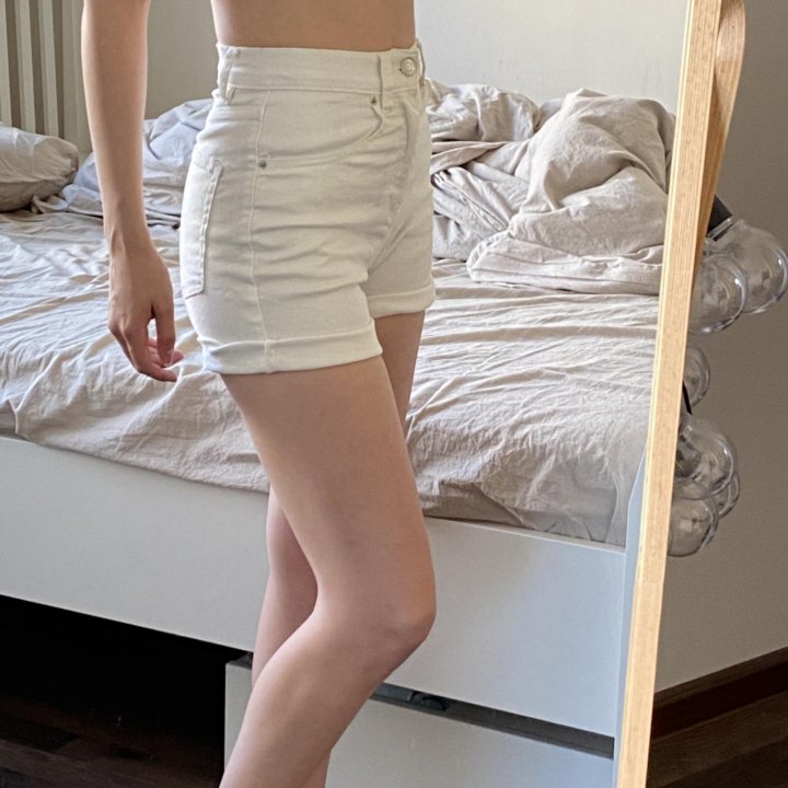 Pull bear шорты джинсовые 34