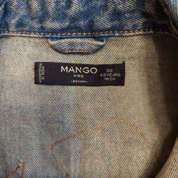 Джинсовый жилет mango 3-5 лет