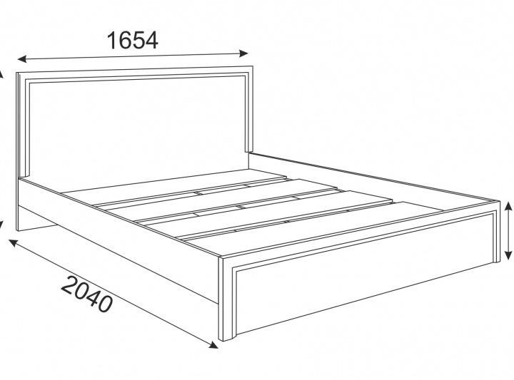Кровать Беатрис 1,6 стандарт с настилом М 06