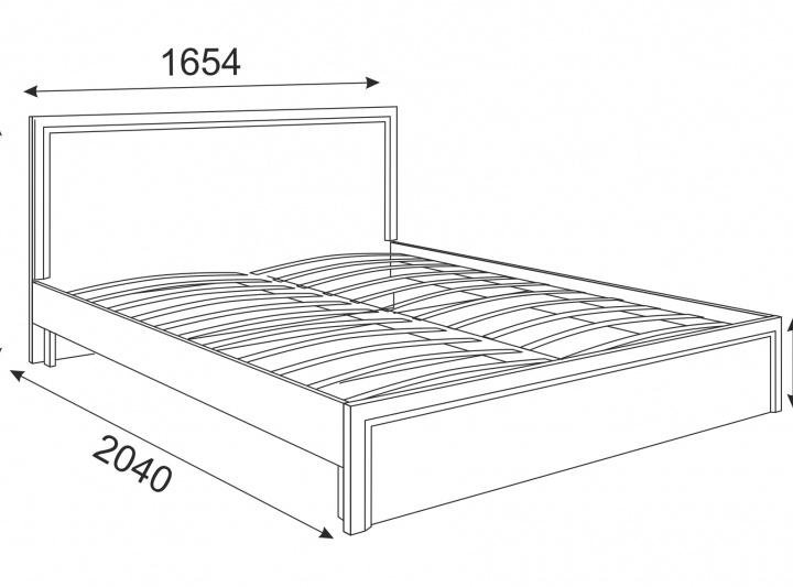 Кровать Беатрис 1,6 стандарт с ортопедическим осно