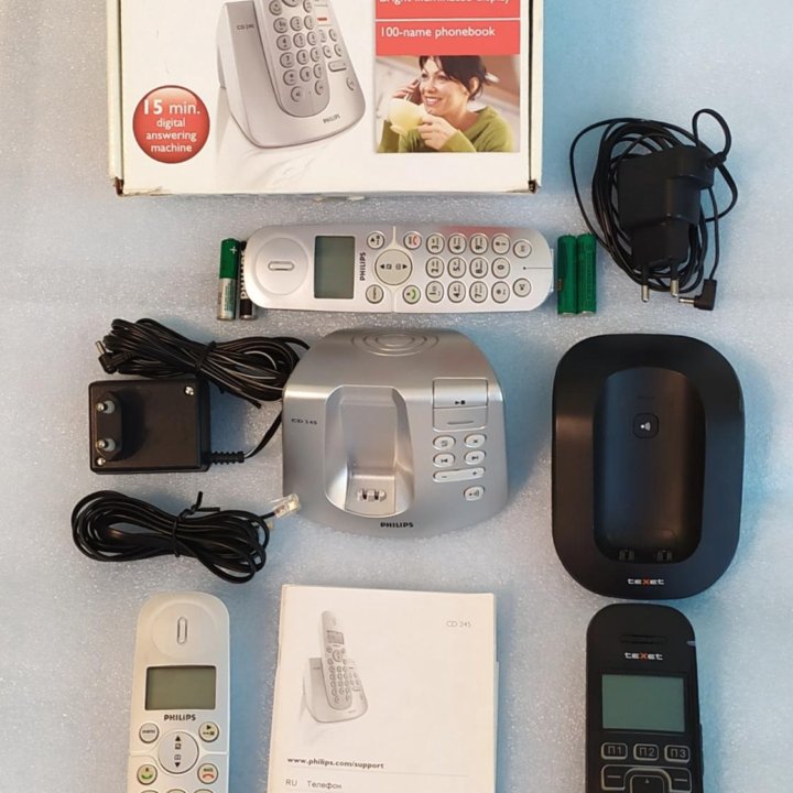 Радиотелефон DECT Phillips CD245. Texet TX-D8405