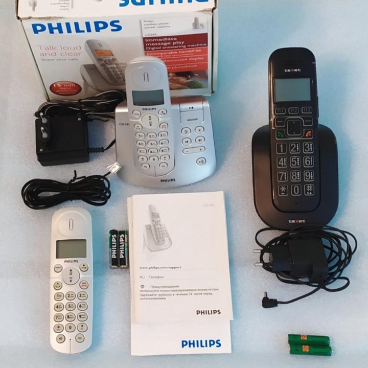 Радиотелефон DECT Phillips CD245. Texet TX-D8405