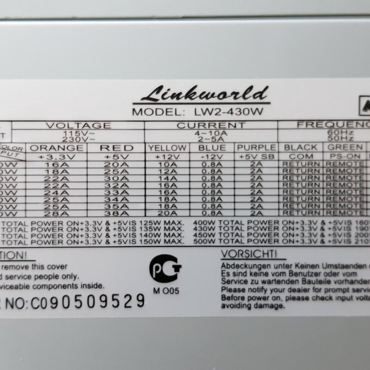 Блок питания 430w