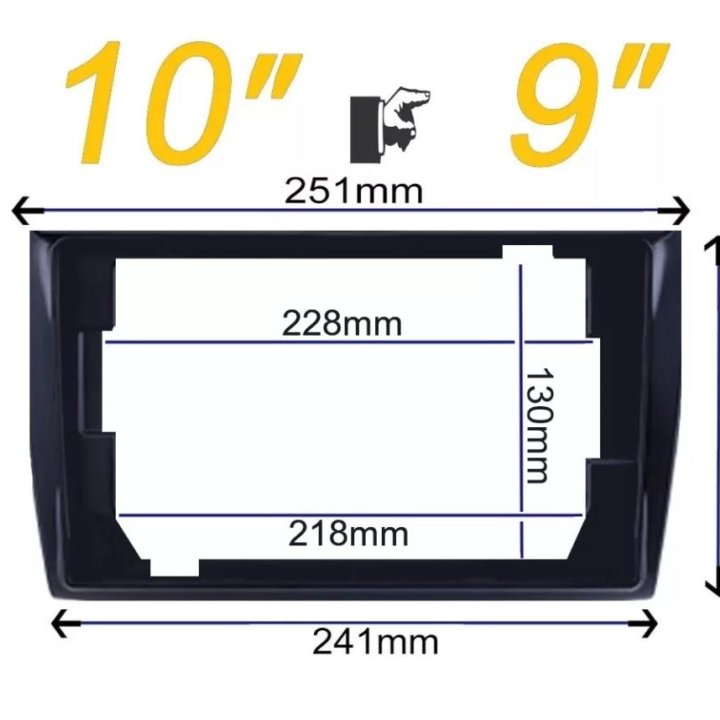 Рамка для 2 Din Магнитолы. Разные. Универсальная.