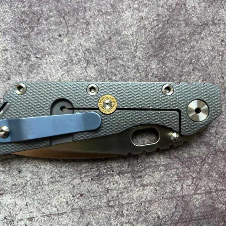 Нож Strider SMF M390 Evil Eyes синий