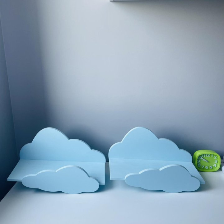 Дизайнерские полочки в детскую в виде облаков