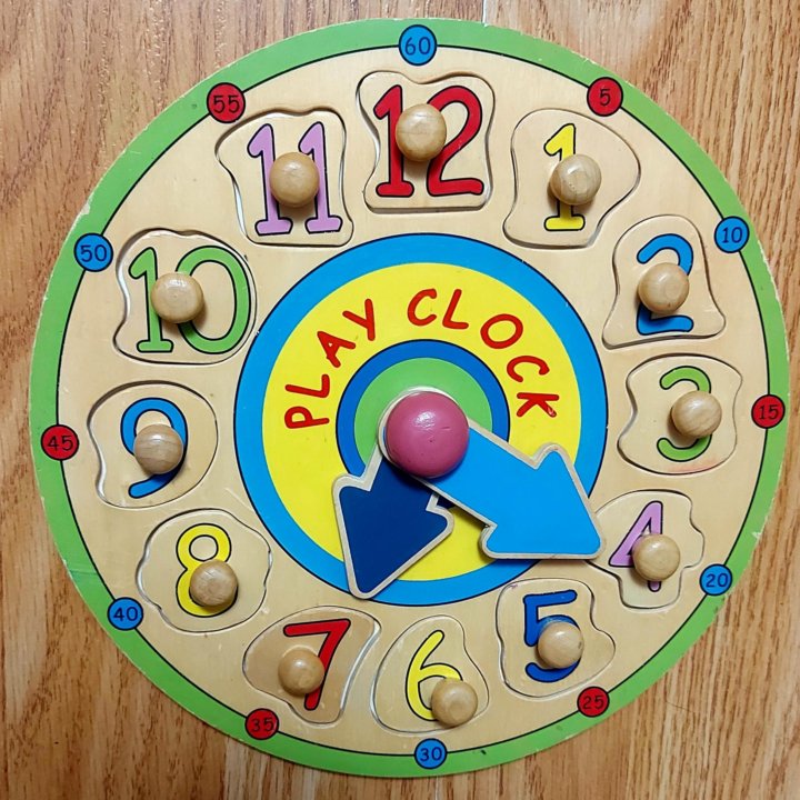 Play clock часы деревянные (вкладыш)