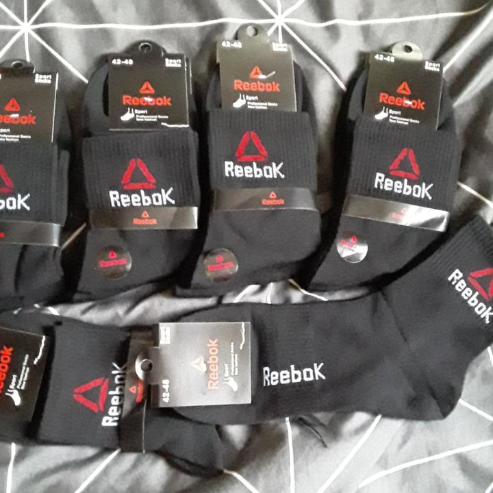 Носки reebok чёрные 10 пар