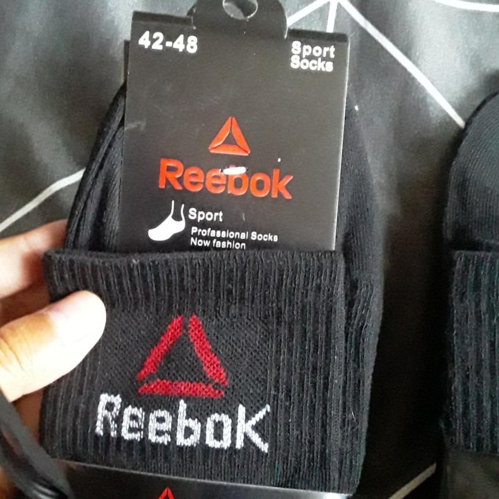 Носки reebok чёрные 10 пар