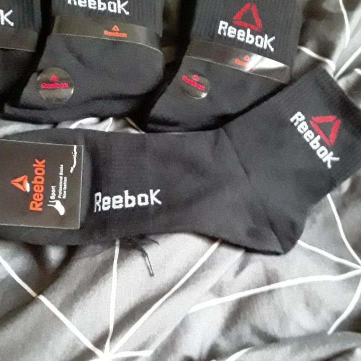 Носки reebok чёрные 10 пар