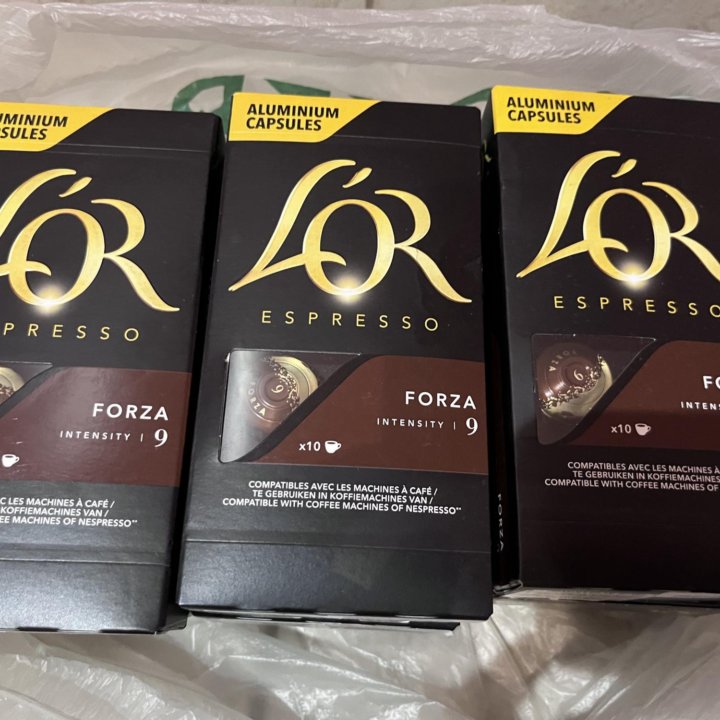 L'OR Espresso Forza (9 пачек по 10 капсул)