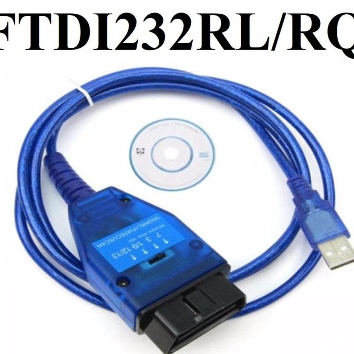 OBD 2 FTDI FT232 с переключателем KKL VAG-COM скан