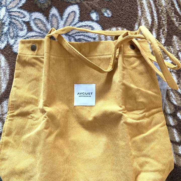 Сумка шоппер вельвет