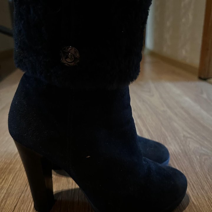 Ботильоны замша