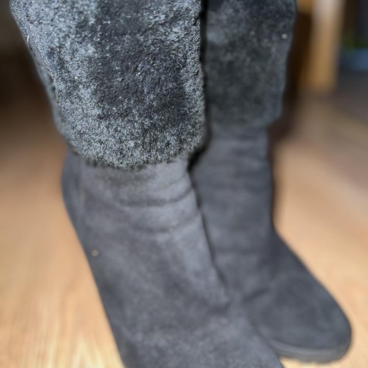 Ботильоны замша