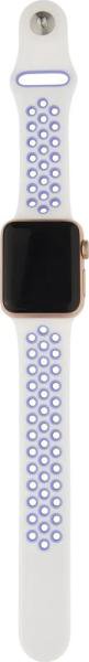 Ремешок INTERSTEP для Apple Watch 42/44/45/49mm Бело-фиолетовый