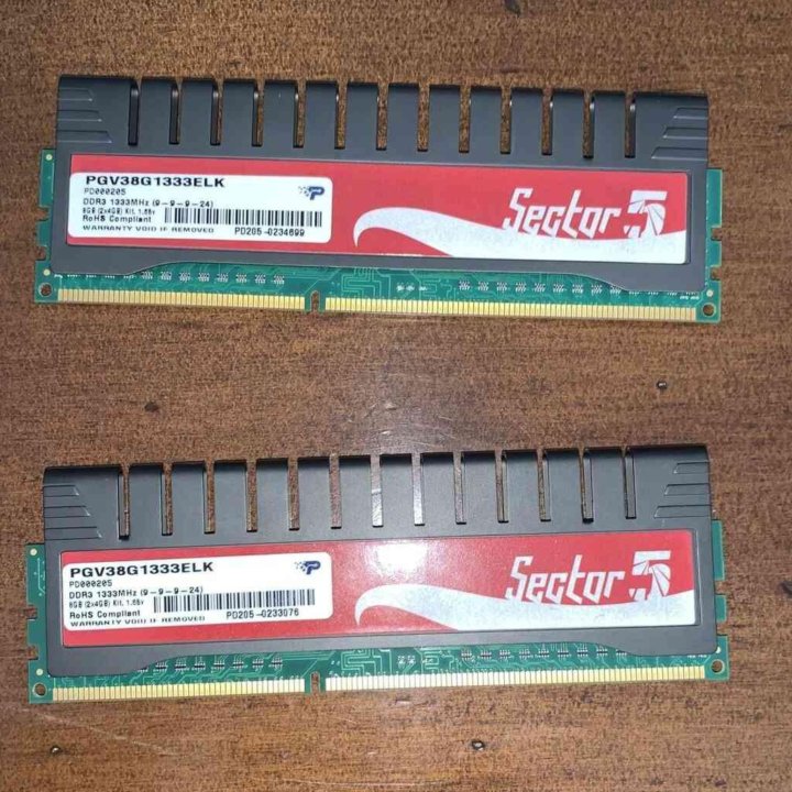 Память Patriot Sector5 8GB Kit 2x4GB 1333MHz DDR3