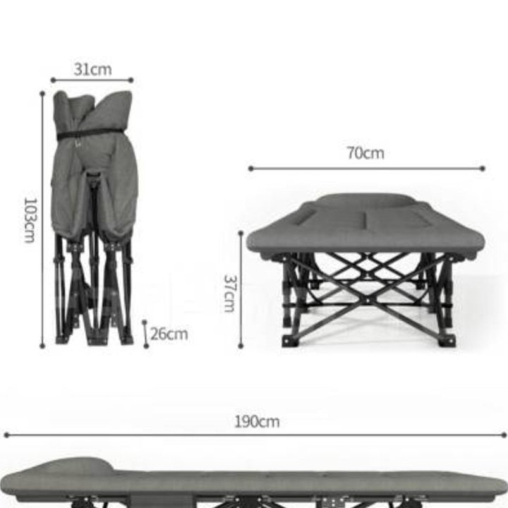 Раскладушка кровать с матрасом до 200 кг