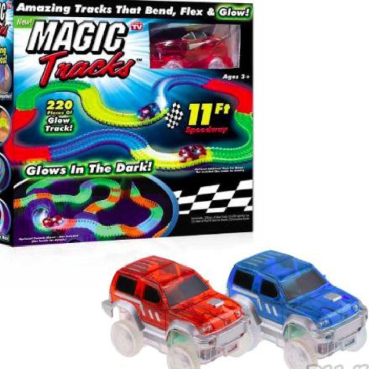   Magic Tracks 3 м гоночная трасса + 2 машинки