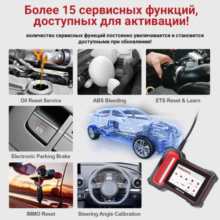 Диагностический сканер Thinkcar PLUS S4