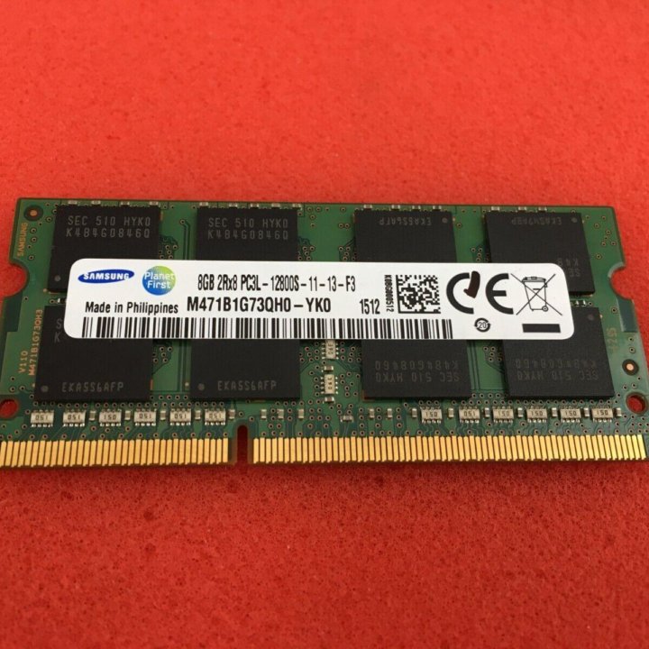 Samsung 8GB 1600 Mhz DDR3 память на ноутбук PC3L