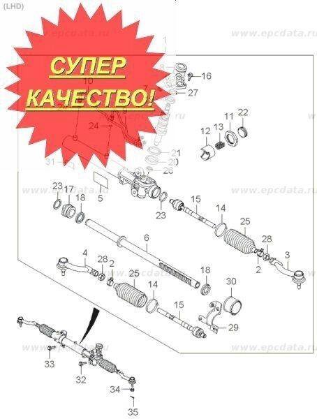 Рулевая Рейка Киа Спортейдж