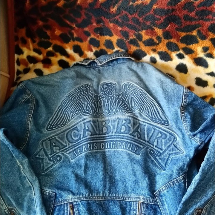 Винтажная джинсовая куртка, косуха 80-90е