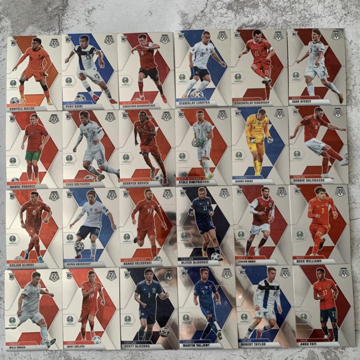 Карточки Panini Евро 2020 Mosaic