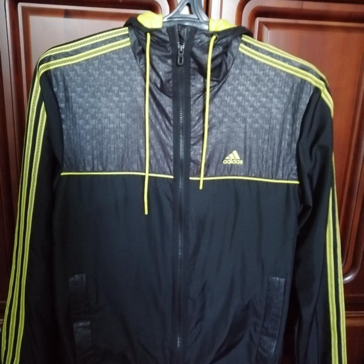 Ветровка мужская adidas, утепленная (флис), р. М