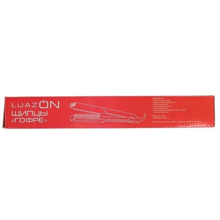 Щипцы-гофре LuazON LW-19, 40 Вт, алюминиевое покры