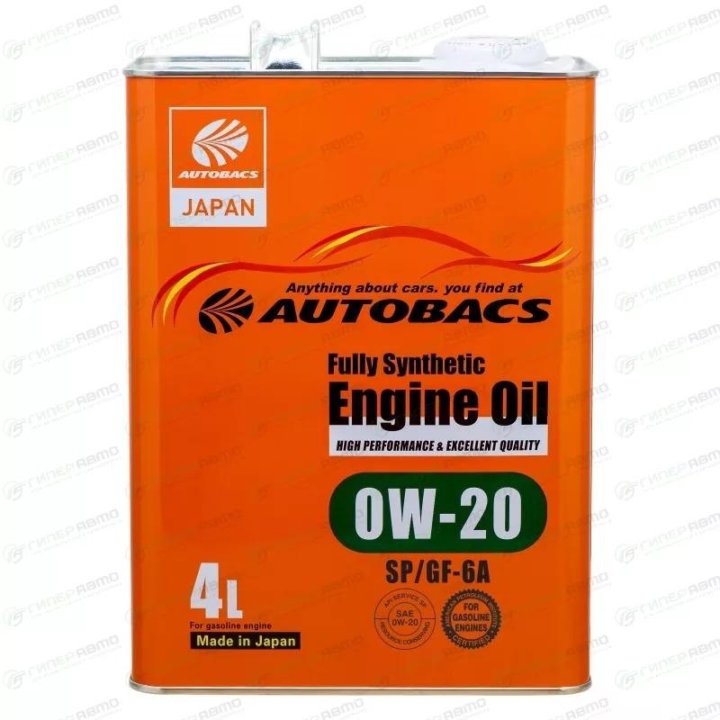 Autobacs 0W20 SP/GF-6A, 4л