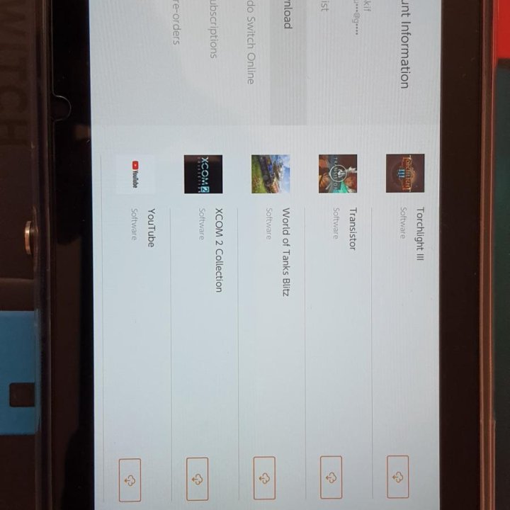 Nintendo switch с аккаунтом.