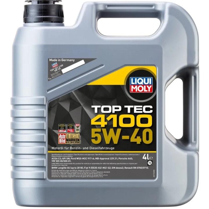 Liqui Moly Top Tec 4100 5W40 SN/C3, 4л