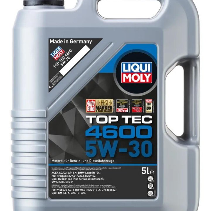 Liqui Moly Top Tec 4600 5W30 SN/C2/C3, 5л