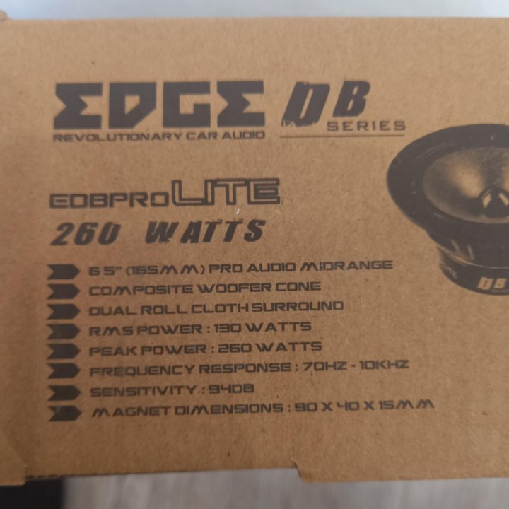 Новая эстрада edge edbpro6lite, 16 см 2 шт