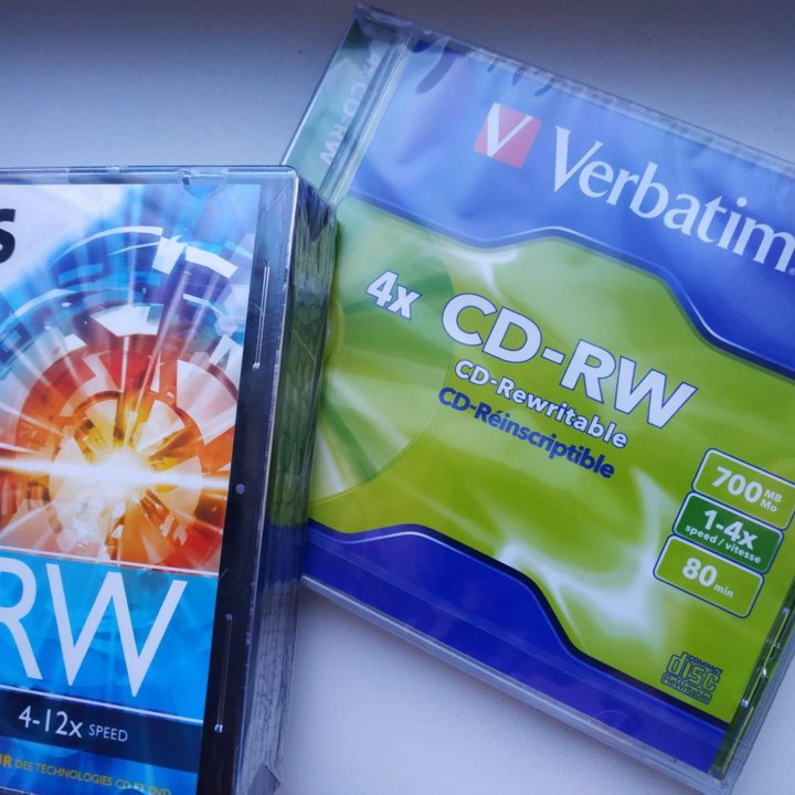 Диски CD-RW Verbatim, Philips