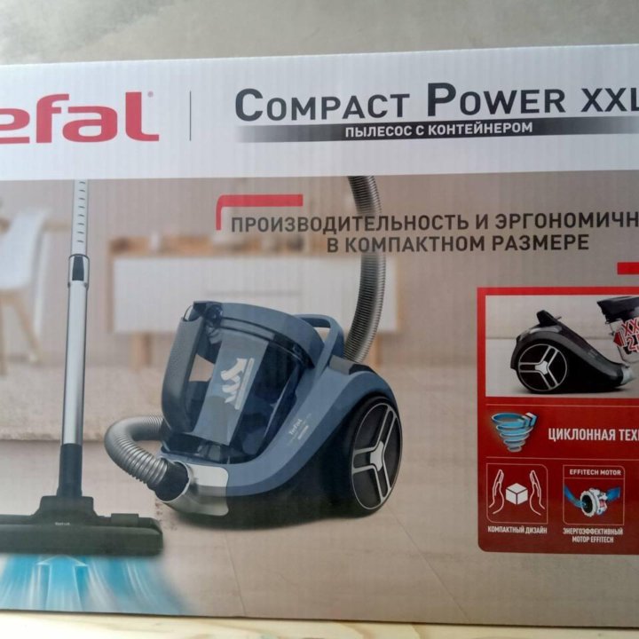 Новый Пылесос безмешковый Tefal tw4871ea