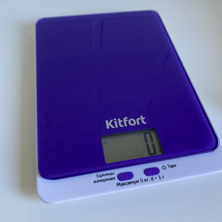 Весы Kitfort кухонные новые до 5 кг фиолетовые