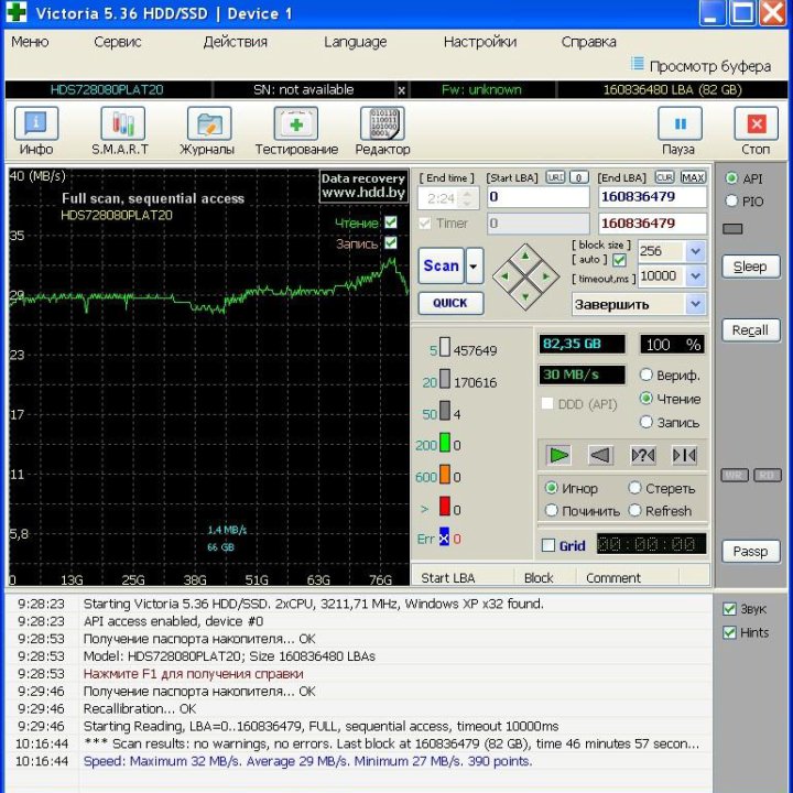 Hitachi 82,3 Gb IDE 3.5